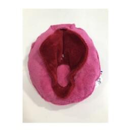 Image d'une vulve en peluche des couseries de M&eacute;lo