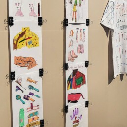Photos des dessins réalisés par les membres de Trisomie 21 Haute-Vienne