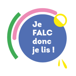 Logo de l'exposition Je FALC donc je lis !