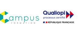 Logos campus formation et qualiopi